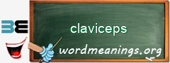 WordMeaning blackboard for claviceps